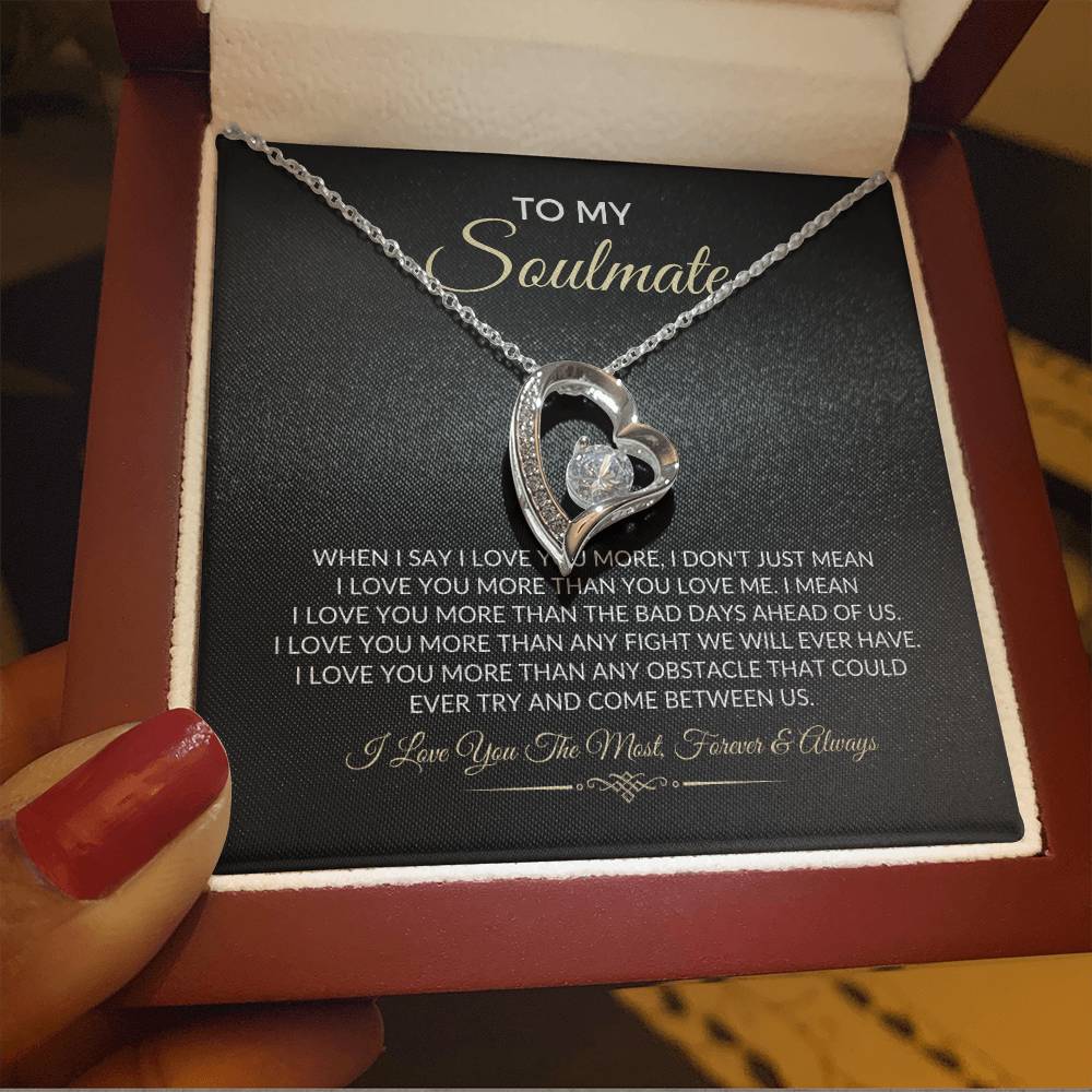 To My Soulmate - Forever Love Necklace