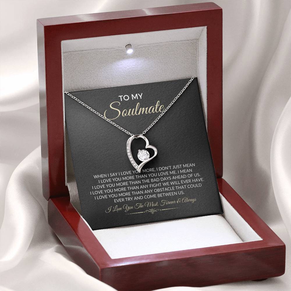 To My Soulmate - Forever Love Necklace