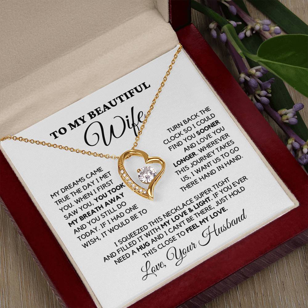 Wife Gift " My Love & Light " - Forever Love Necklace