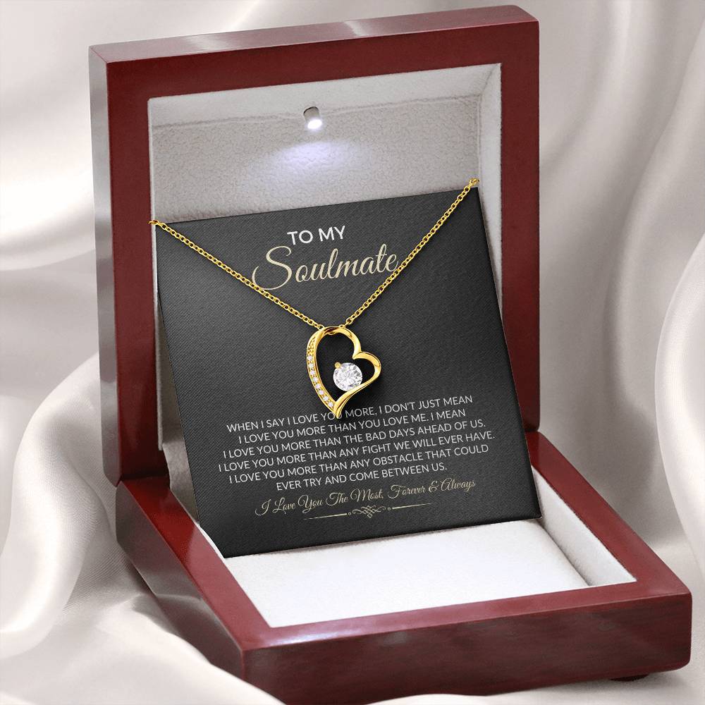 To My Soulmate - Forever Love Necklace