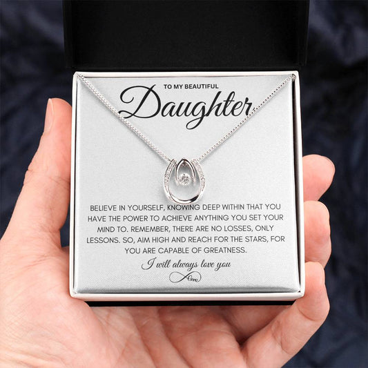 To My Beautiful Daughter - Pure Luck Necklace