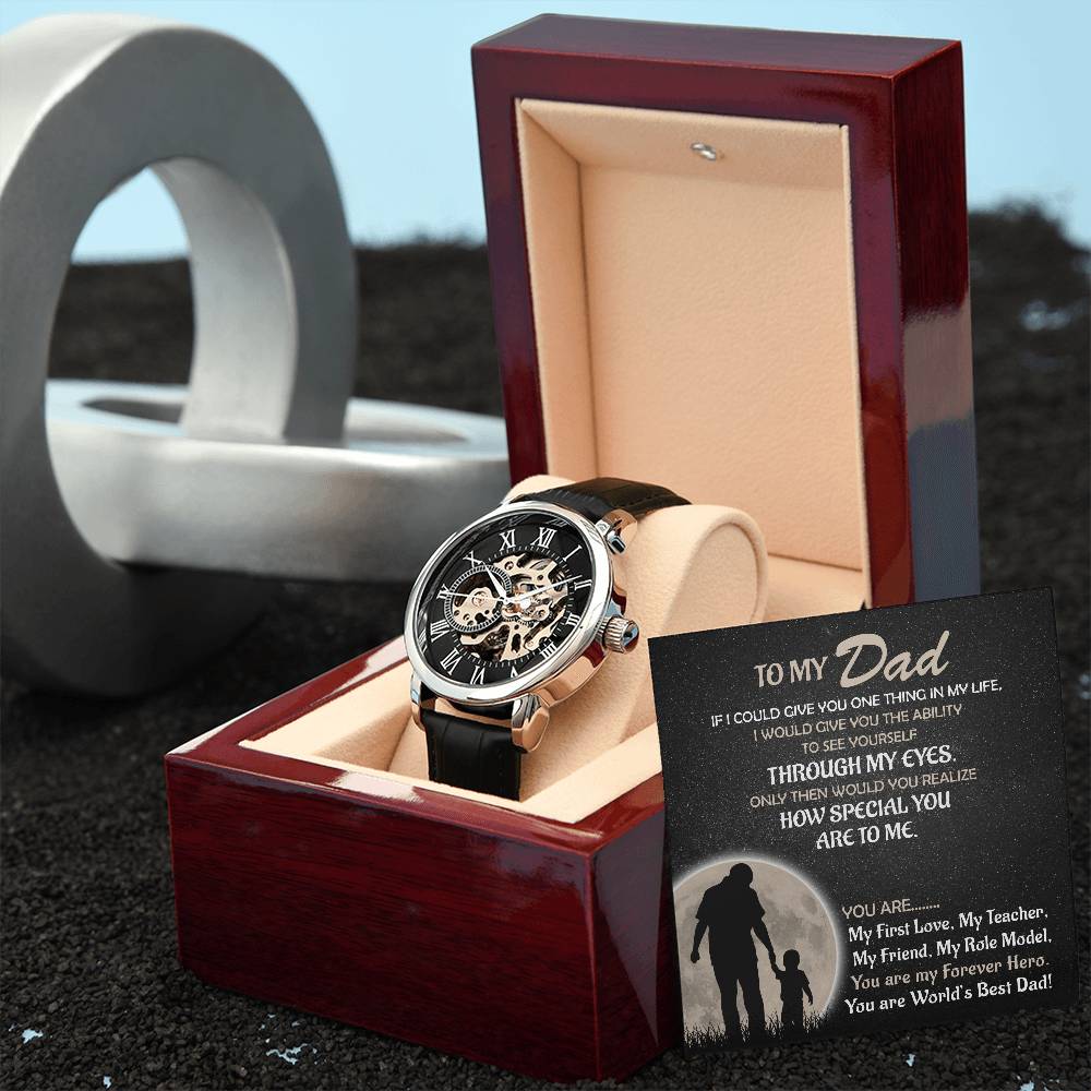 Dad ''My Teacher'' - Openwork Watch