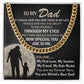 “To My Dad” Cuban Link Chain – A Gift That Says It All