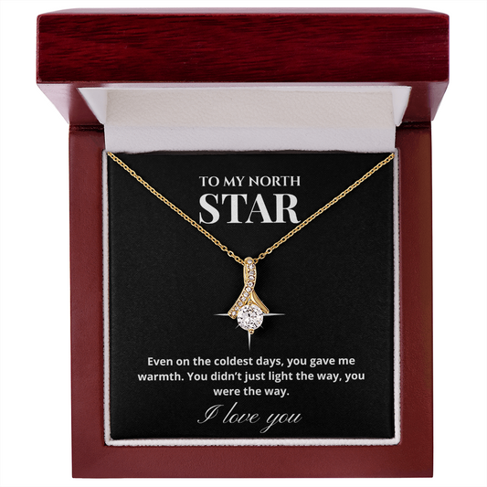 To My North Star - Romantic Necklace Gift for Wife