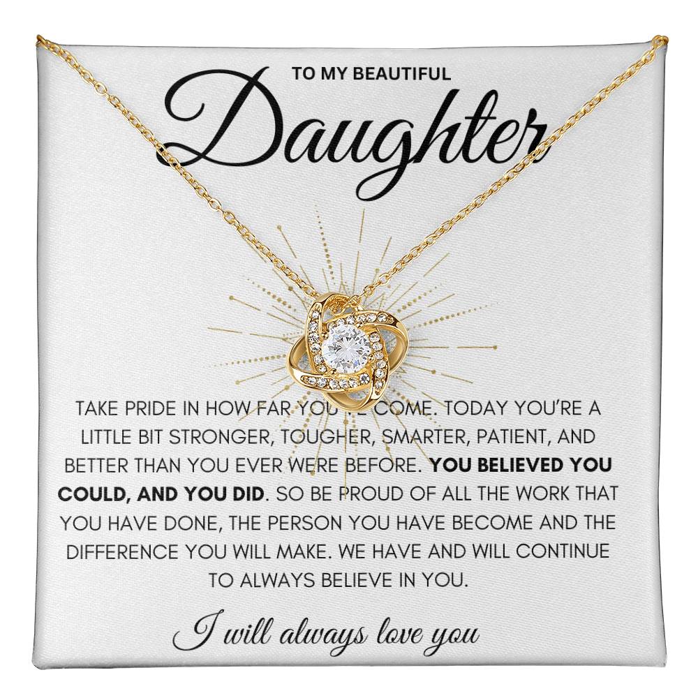 Daughter - Love Knot Necklace