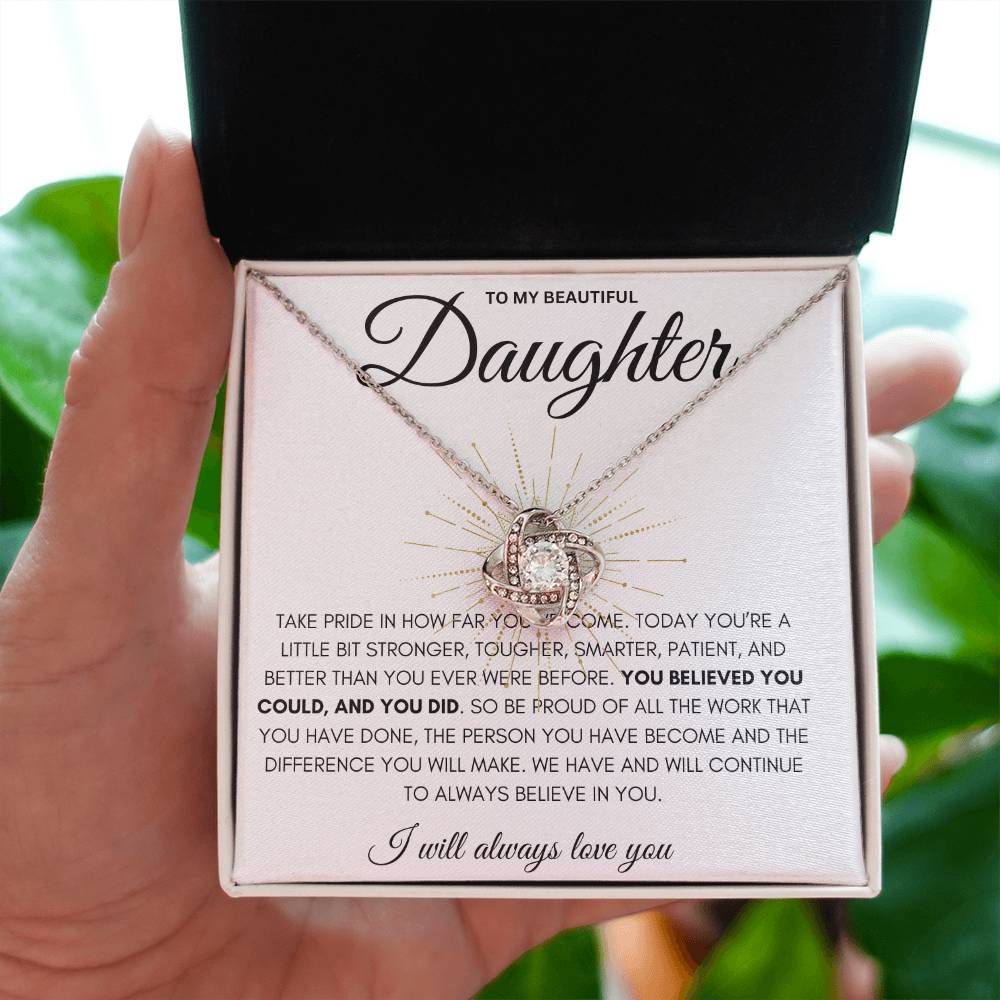 Daughter - Love Knot Necklace