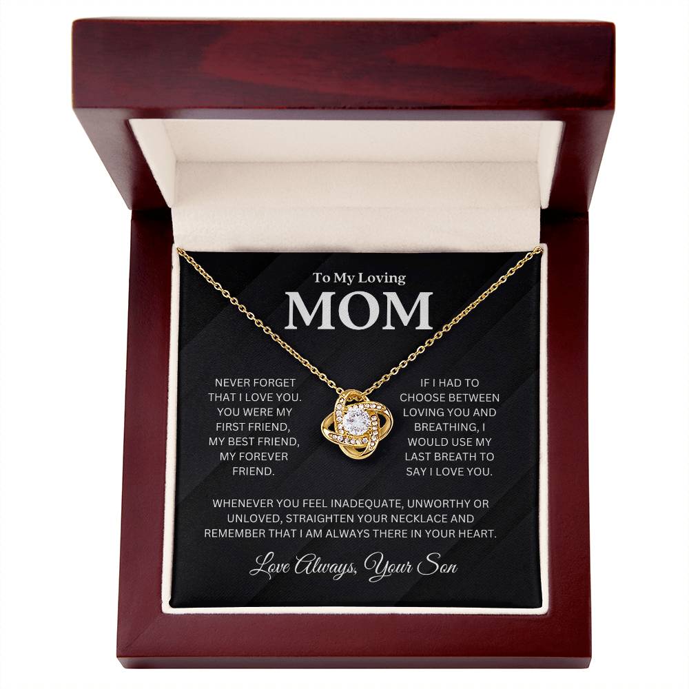 Gift For Mom From Son -''My Forever Friend'' Necklace