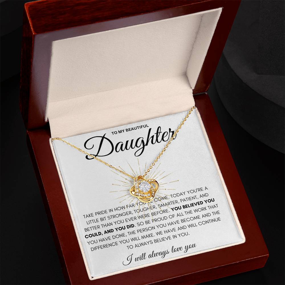 Daughter - Love Knot Necklace