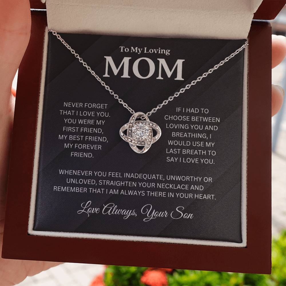 Gift For Mom From Son -''My Forever Friend'' Necklace