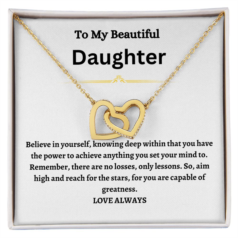 Daughter- Heart Necklace