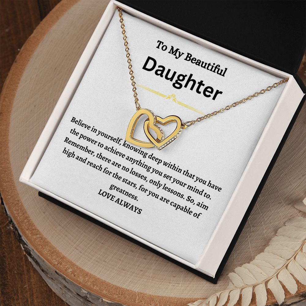 Daughter- Heart Necklace