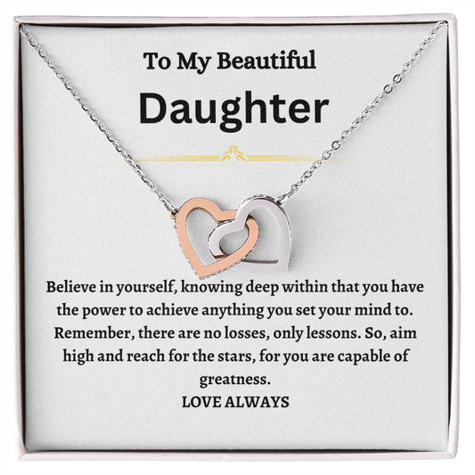 Daughter- Heart Necklace