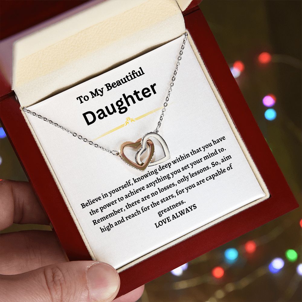 Daughter- Heart Necklace