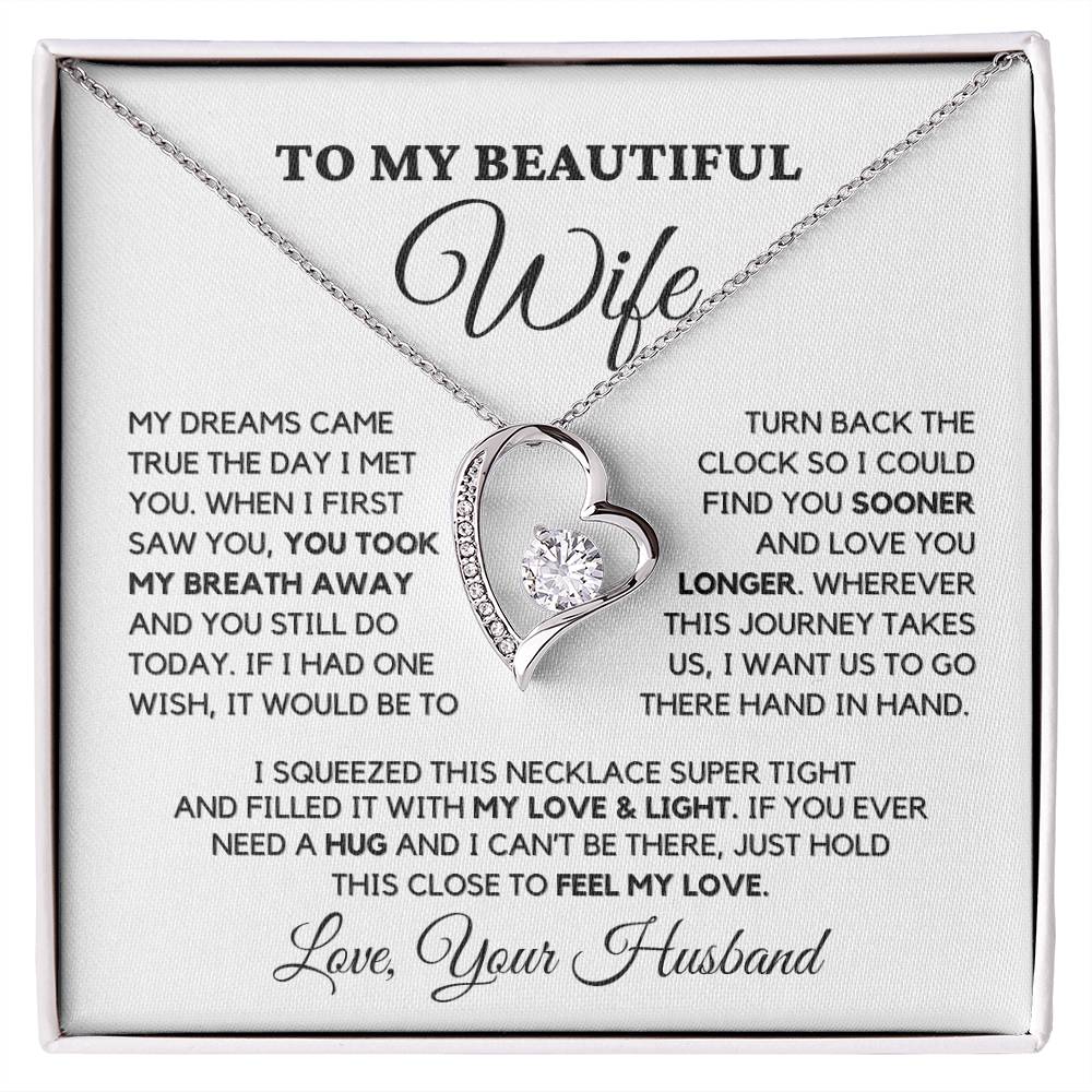 Wife Gift " My Love & Light " - Forever Love Necklace