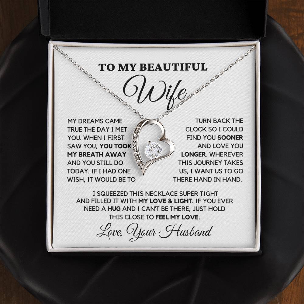 Wife Gift " My Love & Light " - Forever Love Necklace