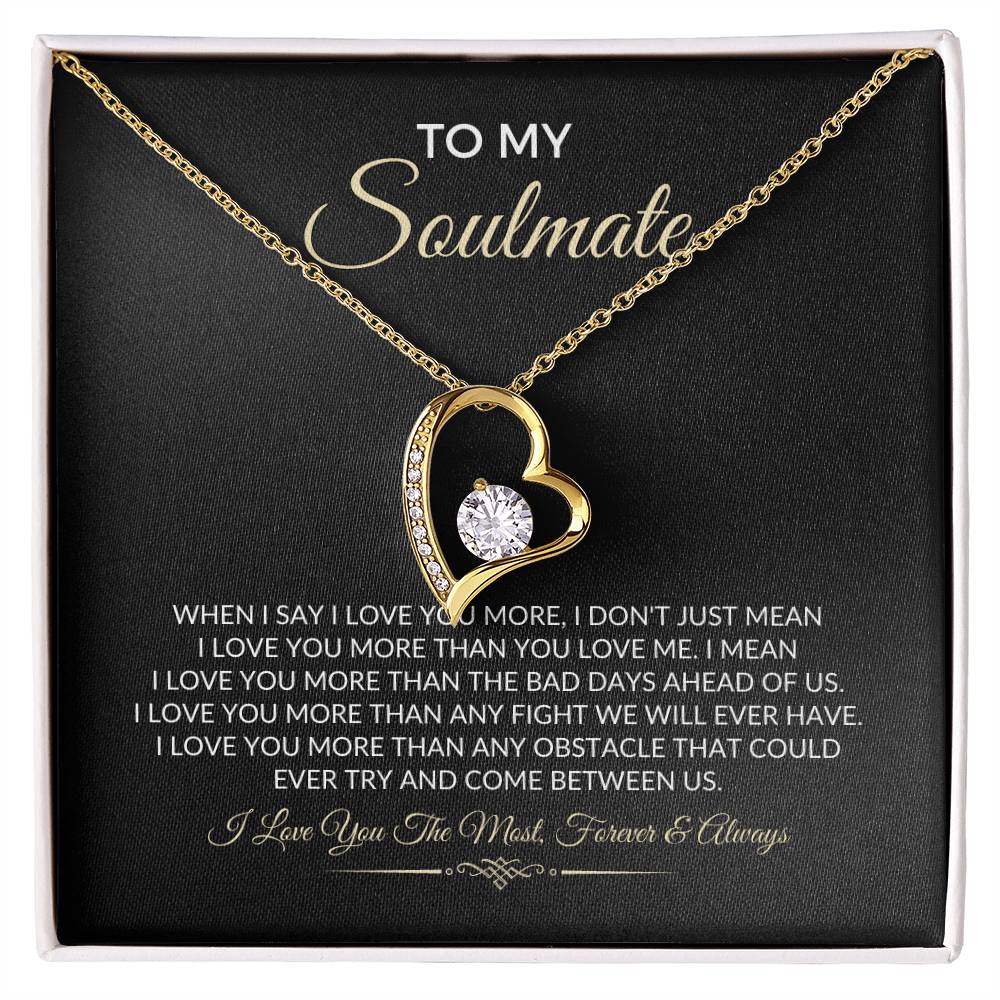 To My Soulmate - Forever Love Necklace