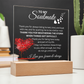 To My Soulmate - "Thank You" Acrylic Plaque