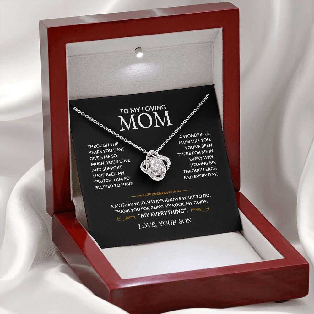 Mom - My Everything - Love Knot Necklace From Son